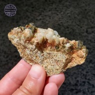 Adularia (Crystalised Moonstone) and Epidote, 68g 