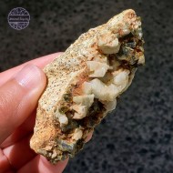 Adularia (Crystalised Moonstone) and Epidote, 68g 