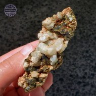 Adularia (Crystalised Moonstone) and Epidote, 68g 