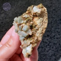 Adularia (Crystalised Moonstone) and Epidote, 81g 