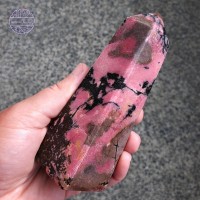 Rhodonite point, 397g, 120mm
