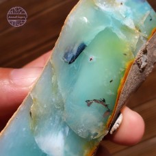 Blue Opalised Wood with Dendrite, 83g