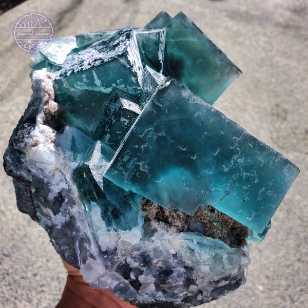 Navy Blue / Green Fluorite,  4117 g