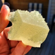 Green Drusy Coated Calcite, 76g 