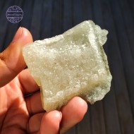 Green Drusy Coated Calcite, 76g 