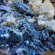 Calcite and Okenite on Blue calcedony, 480g 