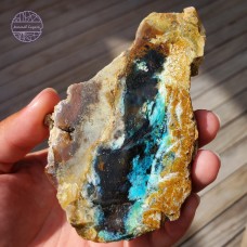  Blue Opalized Petrified Wood Slab, 115g